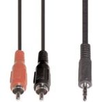 e+p B 113/10 10m 2 x RCA 3.5mm Schwarz Audio-Kabel (B 113/10)