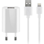 Goobay Apple Lightning Ladeset 1 A, Weiß, 1 m - Netzteil mit Apple Lightning Kabel (44978)