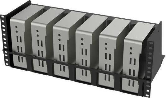 Lanview 19" 4U Shelf for Mini PC rack mounting 6 PC´s CONSOLE (LVR-MINIPC-BRACK-4UBL)