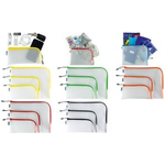 HERMA Reißverschlusstasche "Mesh Bags", DIN A5, schwarz Format: 260 x 200 mm, 3/4 umlaufender Reißverschluss über - 1 Stück (20021)