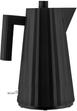 Alessi MDL06/1 B Plissè Elektrischer Wasserkocher aus 100 cl, Schwarz (MDL06/1 B)