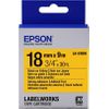 Epson LabelWorks LK-5YBW - Etikettenband - Schwarz auf Gelb - Rolle (1,8 cm x 9 m) 1 Rolle(n) - für LabelWorks LW-1000P, LW-400, LW-400L, LW-400VP, LW-600P, LW-700, LW-900P, LW-Z900FK
