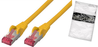 shiverpeaks BS75711-A0.5Y Netzwerkkabel Gelb 0,5 m Cat6a S/FTP (S-STP) (BS75711-A0,5Y)