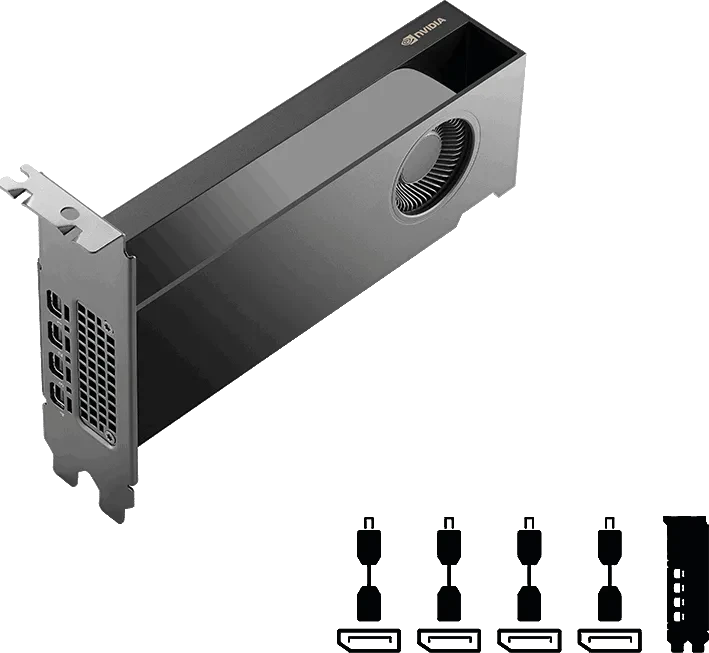 NVIDIA Quadro RTX PRO 2000 Blackwell Grafikkarte 16 GB GDDR6 128 Bit Schwarz
