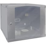 Intellinet Network Cabinet, Wall Mount (Double Section Hinged Swing Out), 9U, Usable Depth 385mm/Width 465mm, Grey, Flatpack, Max 30kg, Swings out for access to back of cabinet when installed on wall, 48,30cm (19"), Parts for wall install (eg screws/rawl plugs) not included (713856)