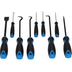 KS TOOLS Werkzeuge-Maschinen GmbH Schaber-Haken-Werkzeug-Satz, 9-tlg (BT542010)