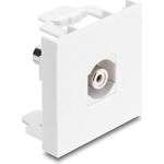 Delock Easy 45 Modul Cinch Buchse zu Cinch Buchse weiß / weiß (91816)