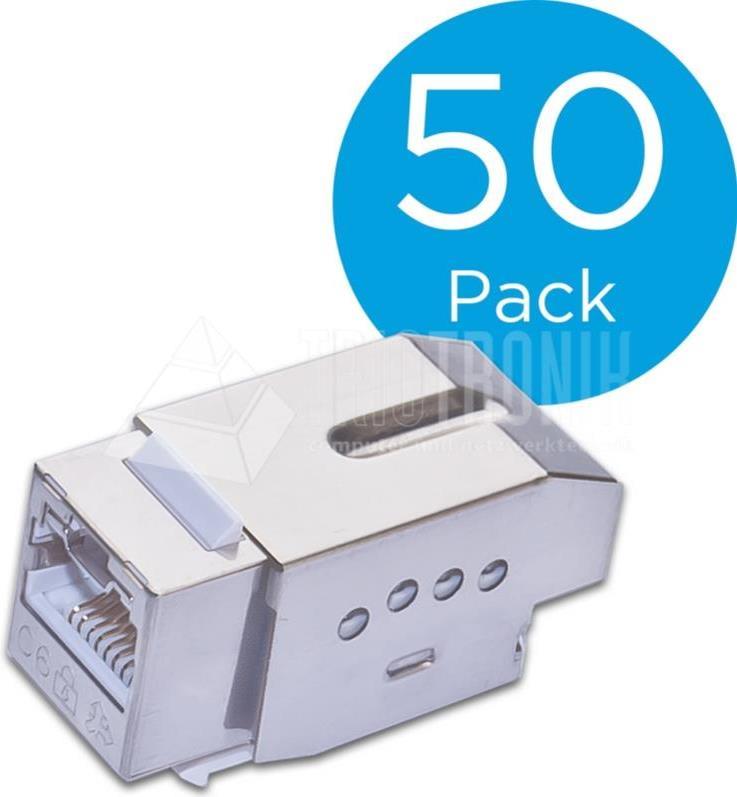 Wirewin KAT6 10 Gigabit Ethernet Keystone Modul, mit Sperrfunktion Keystone System (WKS JACK KAT6 LOCK-50)