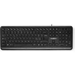 Nedis KBMU200BKUS Tastatur USB QWERTY US International Schwarz (KBMU200BKUS)
