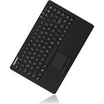 KeySonic INDUSTRIAL KEYBOARD US LAYOUT Wasserdichte Silikontastatur mit Touchpad und 2 Maustasten, USB, US (KSK-5230" (US))