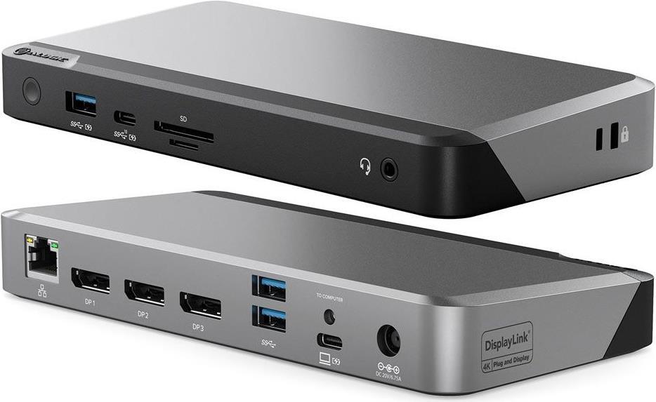 ALOGIC DX3 Verkabelt USB 3.2 Gen 1 (3.1 Gen 1) Type-C Schwarz - Grau (DUPRDX3-WW)