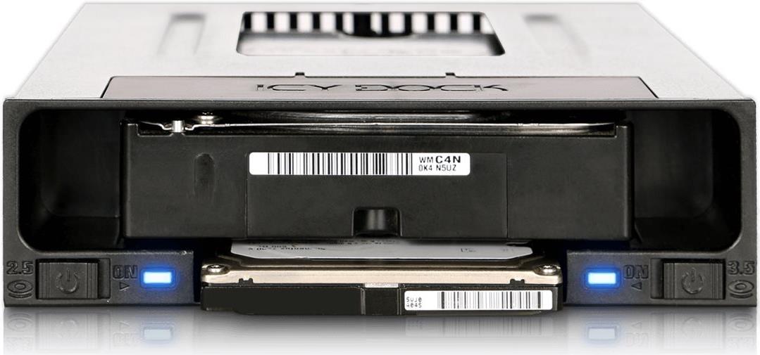 ICY DOCK flexiDOCK MB795SP-B 2.5" 3.5" SATA Gehäuse Schwarz