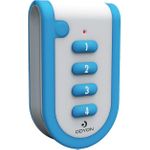 m-e modern-electronics Odyon ODYON pro HS-4 Funk-Handsender, Fernbedienung mit Empfangskontrolle 4-Kanal Reichweite max. (im Freifeld) 1000 m (56502)