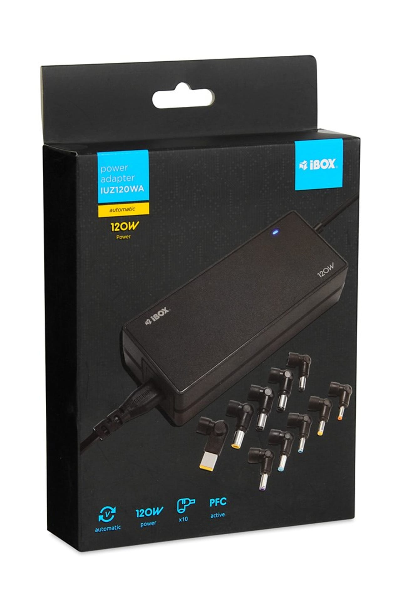 iBOX IUZ120WA Universal-Netzteil 120 W Schwarz