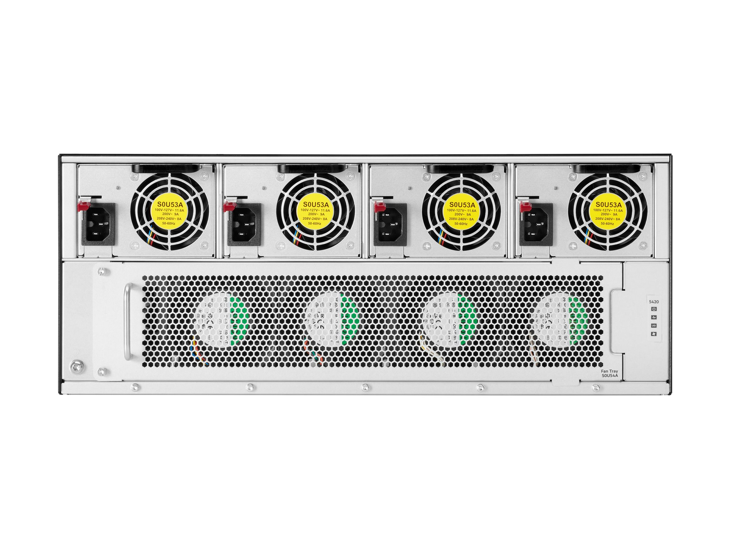 HPE Aruba Networking CX 5420 6-Slot L3 Managed Switch Schwarz, Silber