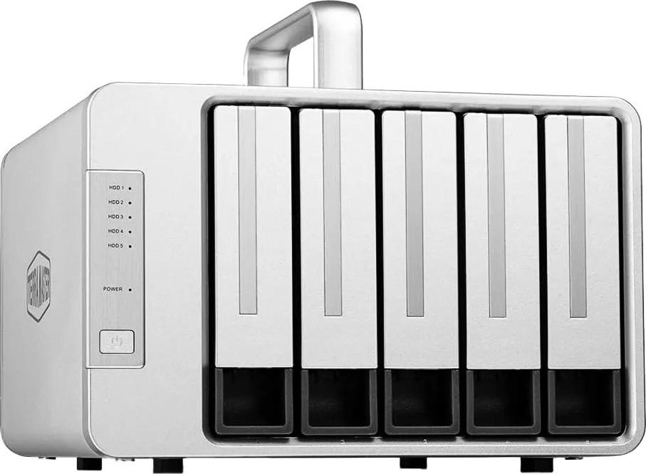 TerraMaster D5 Thunderbolt 3 5-Bay RAID-System 80 TB Grau
