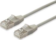 Equip Patchkabel Cat6A Slim F/FTP 2xRJ45 beige LSZH Polybeutel (606172)