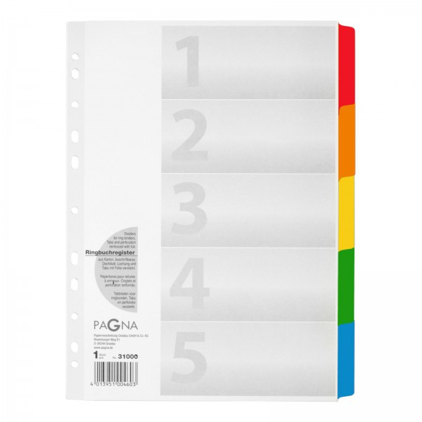 Pagna 31000-08 Trennblatt A4 Weiß