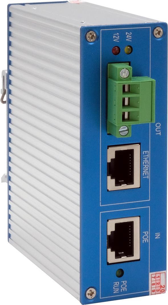 Ethernt PoE++ Splitter 10/100/1000M 802.3bt,24VDC/2A/48W (EX-60321)