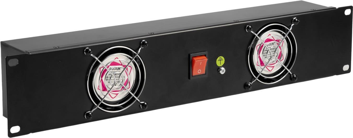 OMNITRONIC Frontplatte Z-19 mit 2 Lüftern 2HE (30100820)