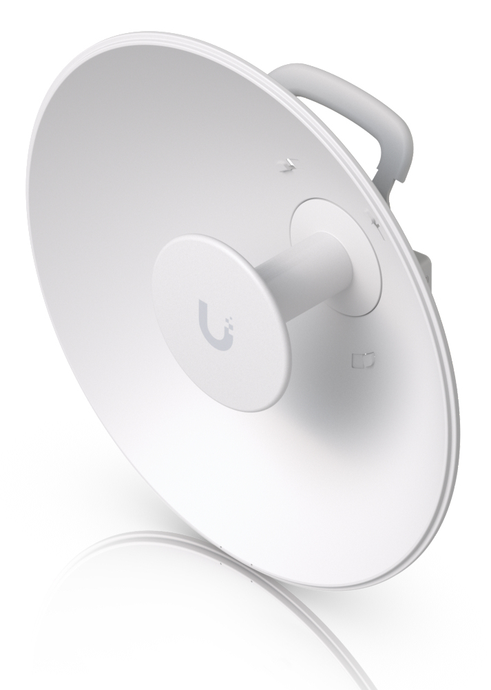 Ubiquiti UISP Dish Mini Parabolantenne 26 dBi 5,15–6,875 GHz RP-SMA Weiß