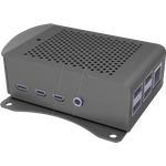 JOY-IT RPI CASE ALU06 - Gehäuse für Raspberry Pi 4, Alu, schwarz (RB-ALUCASEP4+06)