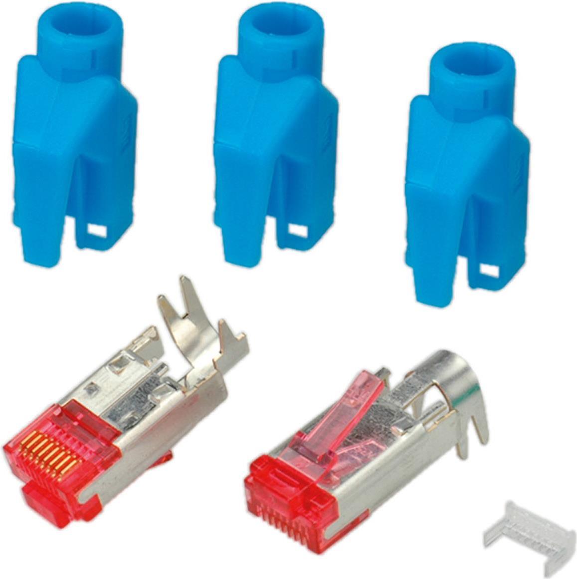 RJ45-Hirose Stecker STP, TM21 blau, 50 Stück, 3 Elemente, Cat. 6 Hersteller: HIROSE (H7641.7-50)