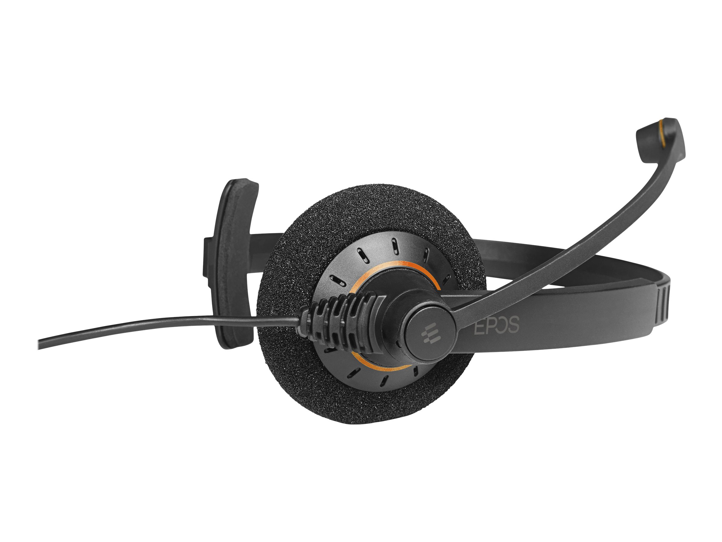 EPOS IMPACT SC 30 USB ML On-Ear Mono Headset Schwarz mit orangefarbenen Akzenten