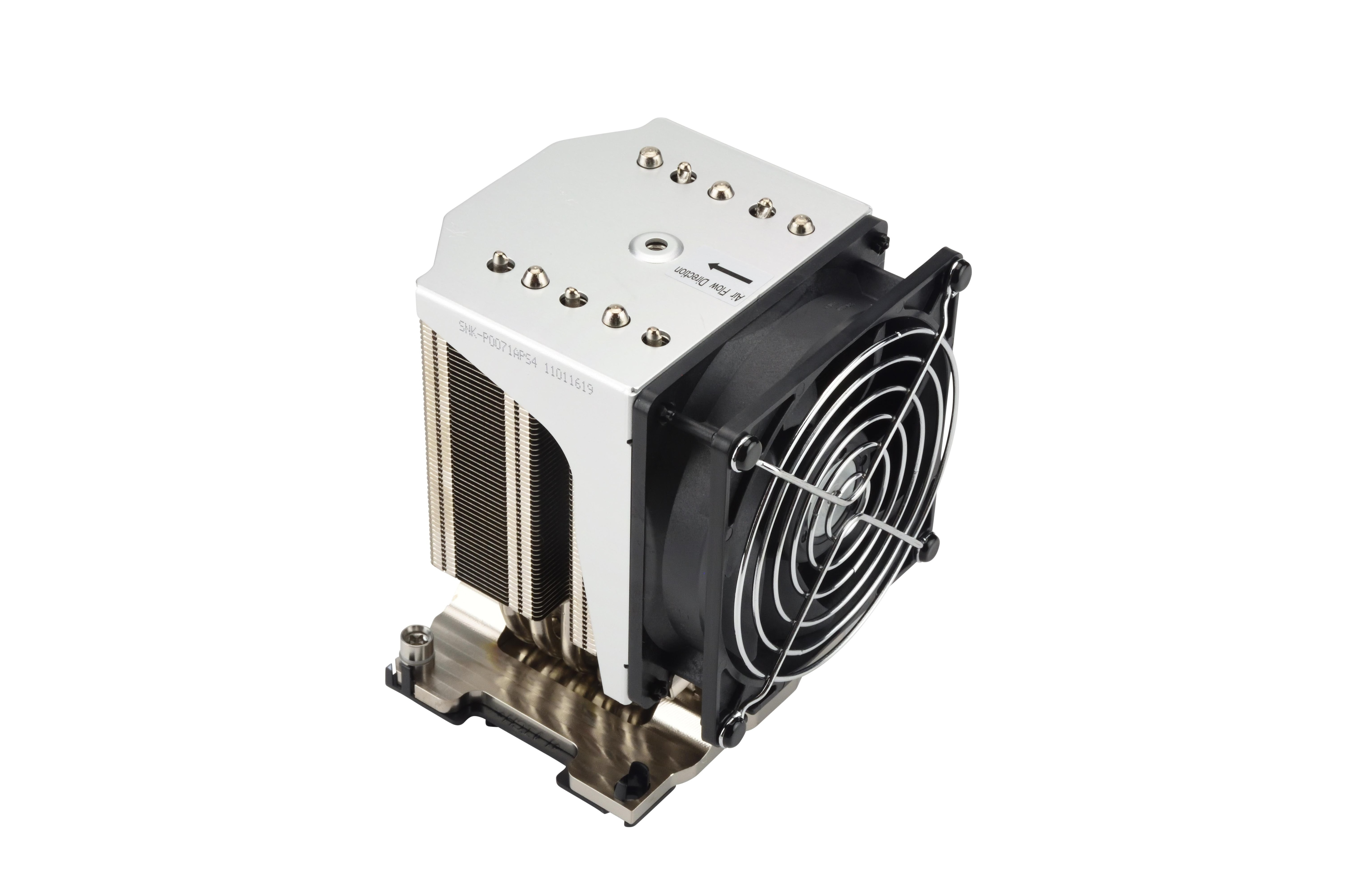 Supermicro SNK-P0071APS4 4U Aktiv CPU-Kühler SYS-5049A-T Aluminium, Schwarz