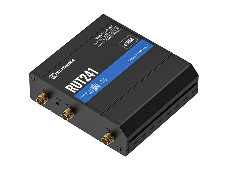 Teltonika RUT241 eSIM Wireless Router Schwarz