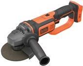 Black+Decker Winkelschleifer BCG720N-XJ 18V | 125mm, ohne Akku und Ladegerät, Karton (BCG720N-XJ)