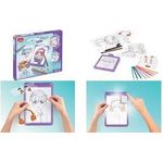 Maped Creativ LED-Leuchttisch AVATAR MANGA, lila zum Erstellen von Manga-Porträts, Batteriebetrieb mit - 1 Stück (907076)