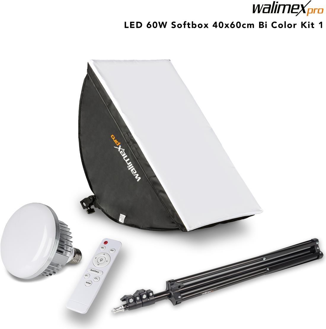 WALSER Walimex pro LED - Schwarz - Weiß - 400 mm - 600 mm - 240 mm - 715 mm - 170 mm (23107)