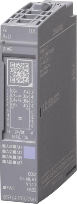 Eingangsmodul analog AI 8xU Basic 6ES7134-6 (6ES71346FF000AA1)