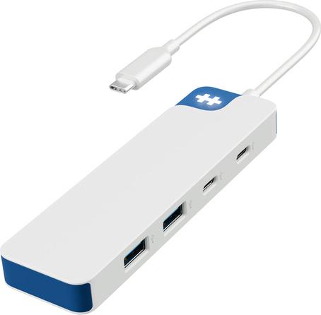 Targus Hyper HyperDrive Flex 4 Port USB-C Combo Hub Blue (HD5200BUGL)