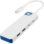 Targus Hyper HyperDrive Flex 4 Port USB-C Combo Hub Blue (HD5200BUGL)