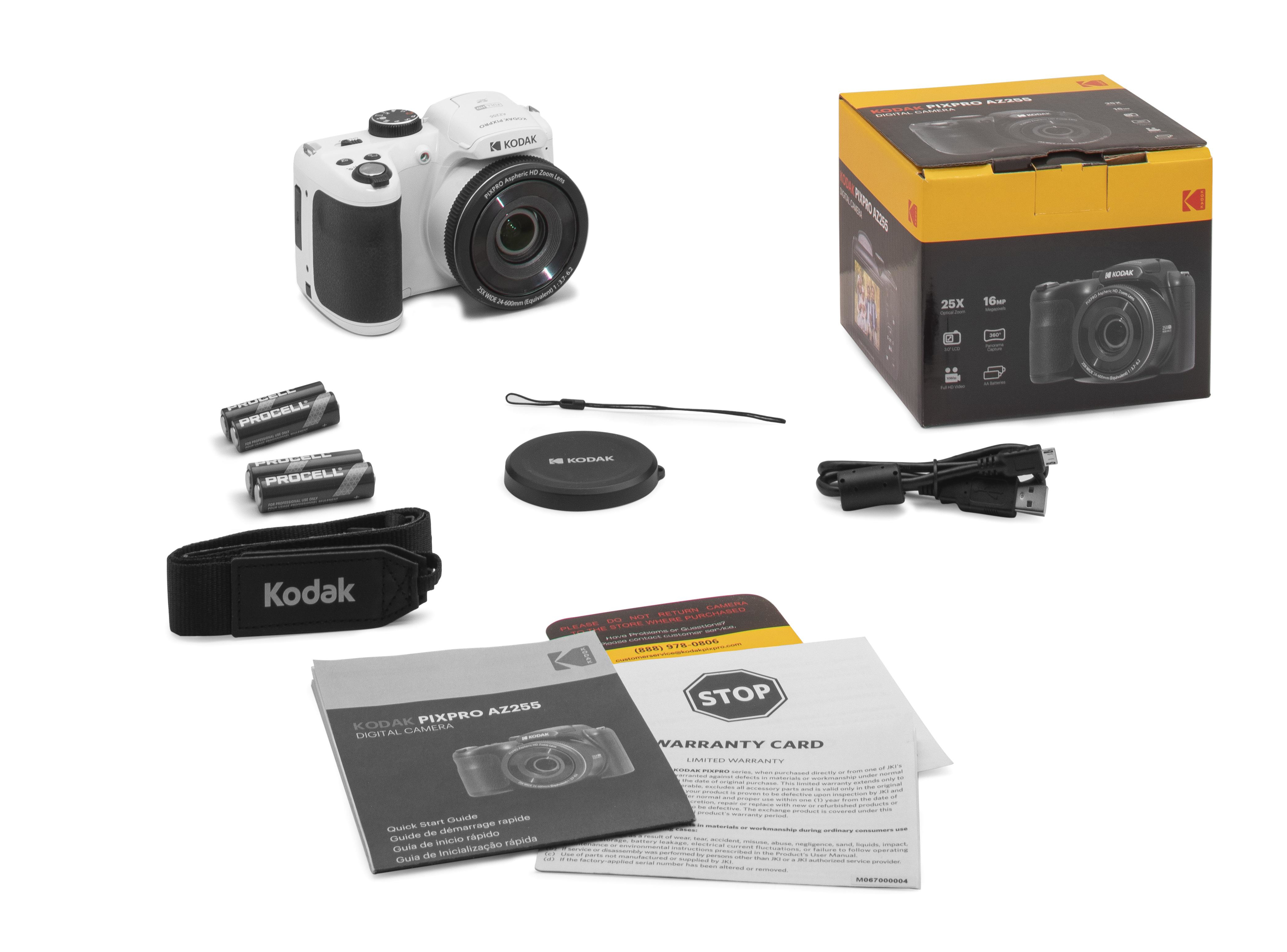 Kodak PIXPRO Astro Zoom AZ255 Kompaktkamera 16,35 MP 25x Optischer Zoom Full HD 3" Display Weiß