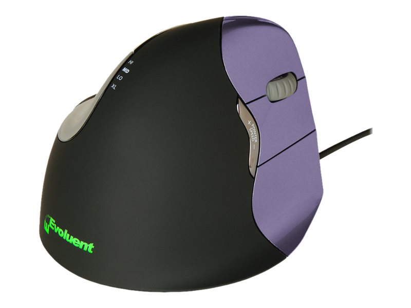 Evoluent VerticalMouse 4 Small Vertikale Maus USB Lila/Schwarz
