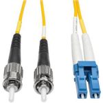Eaton Tripp Lite Series Duplex Singlemode 9/125 Fiber Patch Cable (LC/ST), 3M (10 ft.) (N368-03M)