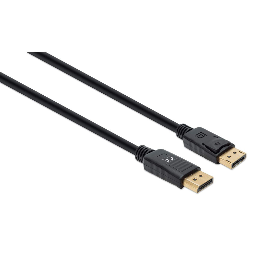 Manhattan DisplayPort 1.4 Kabel 8K@60Hz / 4K@120Hz, 2 m, Schwarz