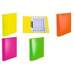 HERMA Ringbuch, DIN A4, 2-Ring, neon-gelb transluzent, Rückenbreite: 25 mm, geeignet für A4 - 1 Stück (19710)