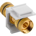 Goobay Keystone Modul Lautsprecher, Schwarz - Polklemme > Gewindebuchse, schwarz (79476)