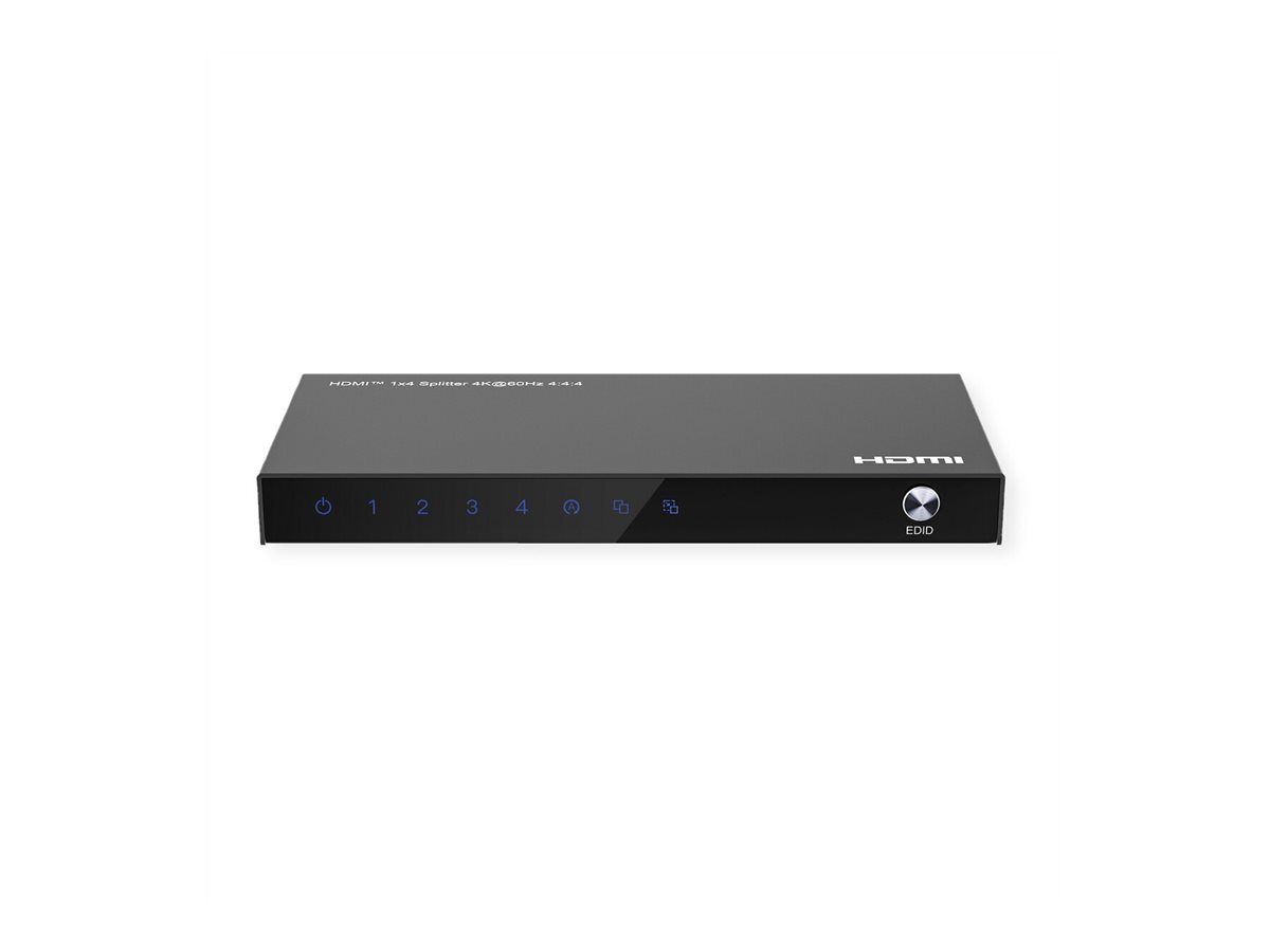 VALUE HDMI-Splitter 4K@60Hz 1x4 Schwarz