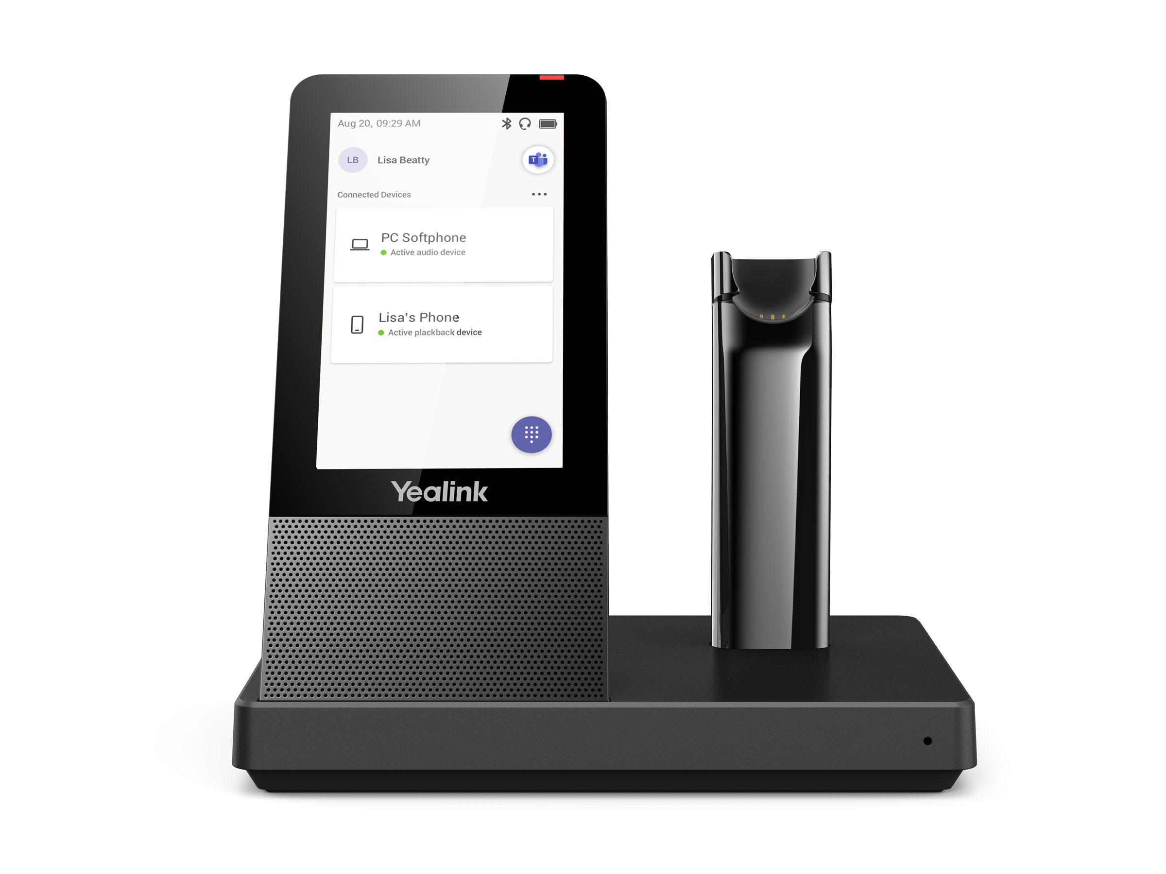 Yealink WH67 X UC Workstation Headset DECT/Bluetooth Microsoft Teams Schwarz