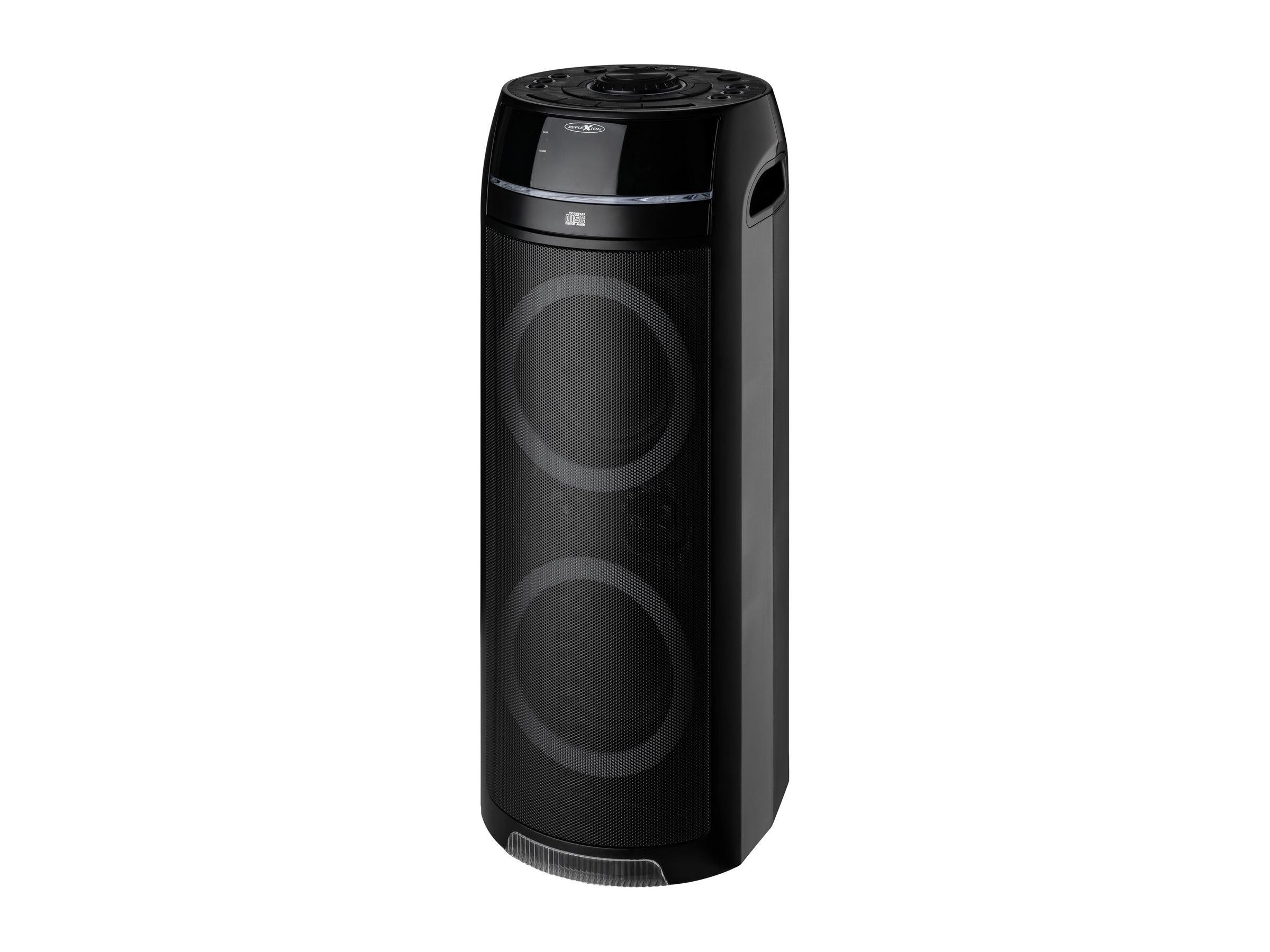 Reflexion PS10BTCD Party-Lautsprecher 480 W Bluetooth CD USB UKW AUX Mikrofon Schwarz