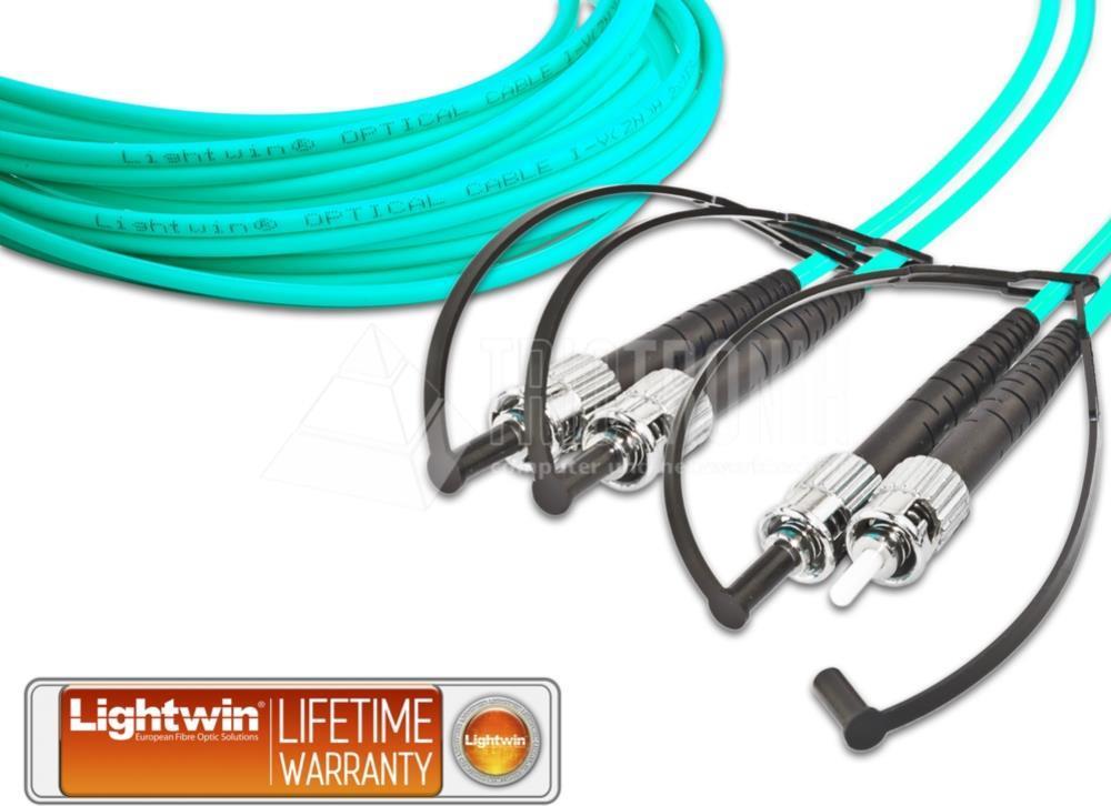 Lightwin LDP-50 ST-ST 5.0 OM3 Glasfaserkabel 5 m Aqua-Farbe (LDP-50 ST-ST 5.0 OM3)