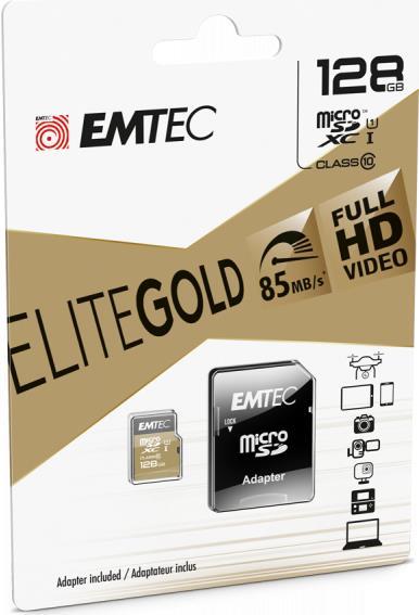 Emtec mSD 256GB UHS-I U1 EliteGold (ECMSDM256GXC10GP)