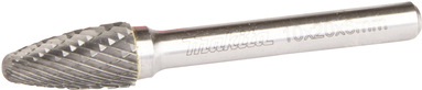 Makita B-52788 Frässtift Hartmetall Rundbogen Produktabmessung, Ø 10 mm Arbeits-Länge 20 mm Schaftdurchmesser 6 mm 1 Stück (B-52788)