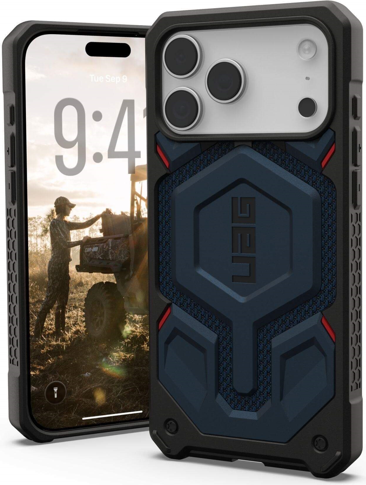 UAG Urban Armor Gear Monarch Pro MagSafe Case | Apple iPhone 17 Pro Max | kevlar mallard (blau) | 114514113955 (114514113955)