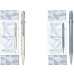 CARAN D'ACHE Druckkugelschreiber 849 ALPINE FROST, blau Strichstärke: M, Strichfarbe: schwarz, sechseckiger Schaft - 1 Stück (NM0849.225)